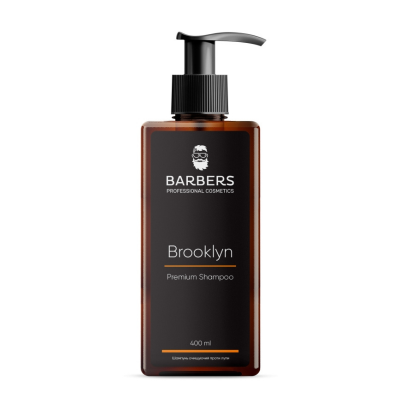 Мужской шампунь против перхоти Barbers Bruklyn, 400 мл